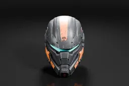 Futuristic helmet