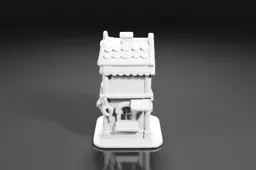 Small, miniature model of a house