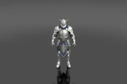 Medieval knight in full armor