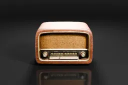 Old-fashioned radio