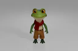 Cartoon frog