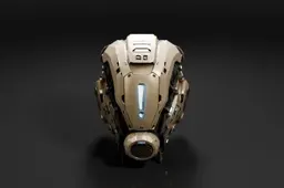 Futuristic helmet