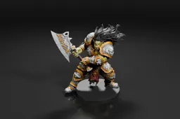 Miniature figurine of a warrior