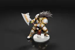 Miniature figurine of a warrior