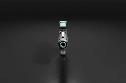 Futuristic-looking object with a black background