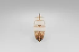 Imposing pirate ship
