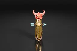 Decorative object with a black background