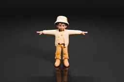 Toy figure of a young boy