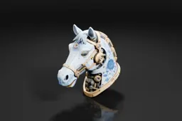 Horse head sculpture