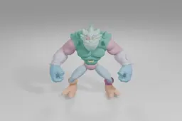 Toy figure of a character from the animated series Dragon Ball Z