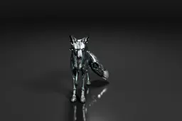 Small figurine of a wolf