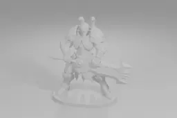 Miniature model of a warrior