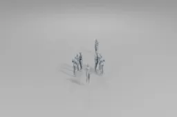 Group of people walking in a line
