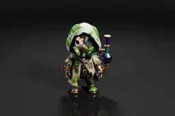Small figurine of a character from a video game