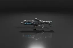 Futuristic assault rifle