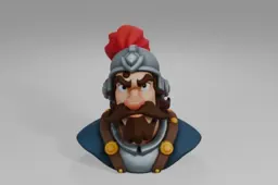 Cartoon character with a beard and mustache