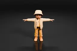Toy figure of a young boy