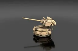 Miniature model of a tank