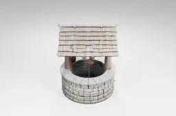 Small, round structure with a sloping roof