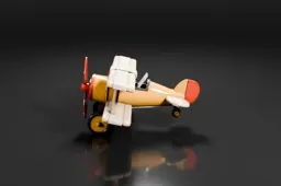 Photograph of a small toy airplane