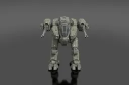 Futuristic robot-like figure