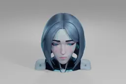 Female character's head