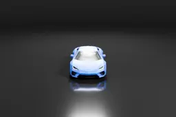 Blue sports car