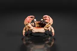 Photograph of a small figurine of a crab
