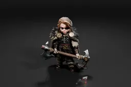 Miniature figurine of a character from a video game