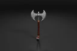Axe with a wooden handle