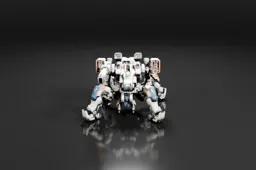 Futuristic robot-like figure
