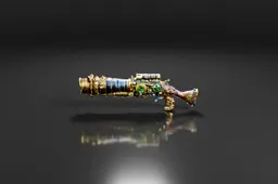 Photograph of a small, ornate object that appears to be a weapon or a weapon