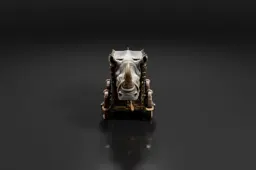 Miniature model of a rhinoceros