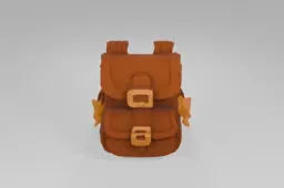 Small, brown backpack