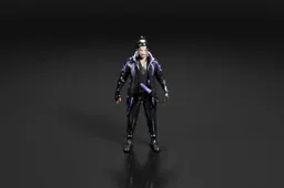 Man in a futuristic outfit