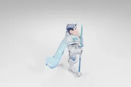 Toy figure of a man in a futuristic suit
