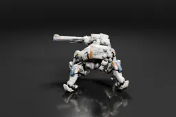 Robot-like figure with a futuristic design