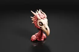 Small figurine of a bird's head