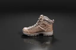 Brown leather boot