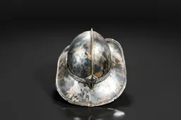 Close-up of a medieval helmet