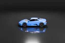 Blue sports car
