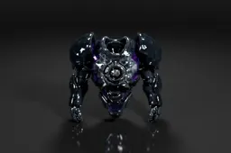 Futuristic robot-like creature