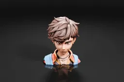 Small figurine of a young man's head
