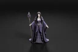 Figurine of a female character from the video game series, The Lord of the