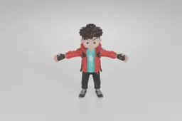 Toy figure of a young boy