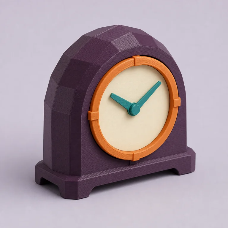 Faceted Mantel Clock