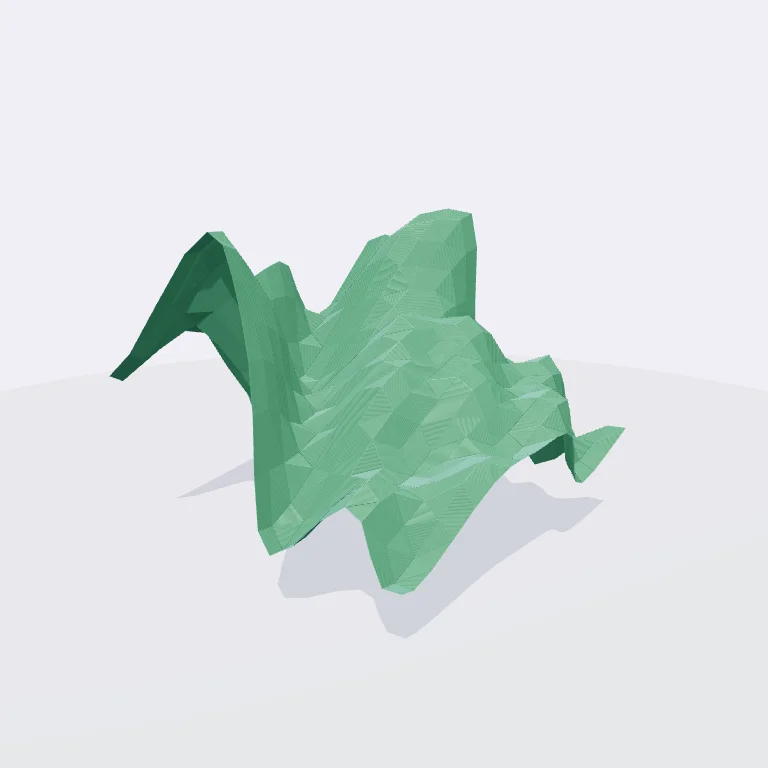 Low-Poly Mountain Tile