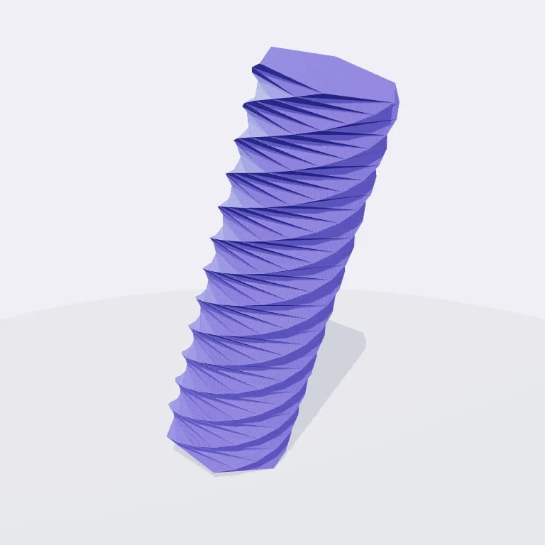 Twisted Display Column