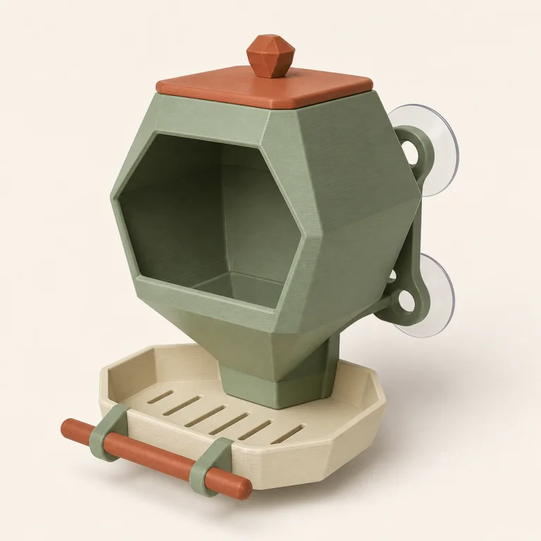 Modular Window Bird Feeder
