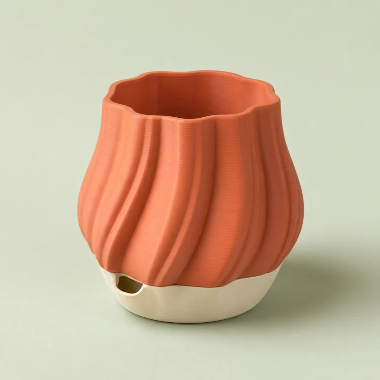 Self-Watering Ripple Planter